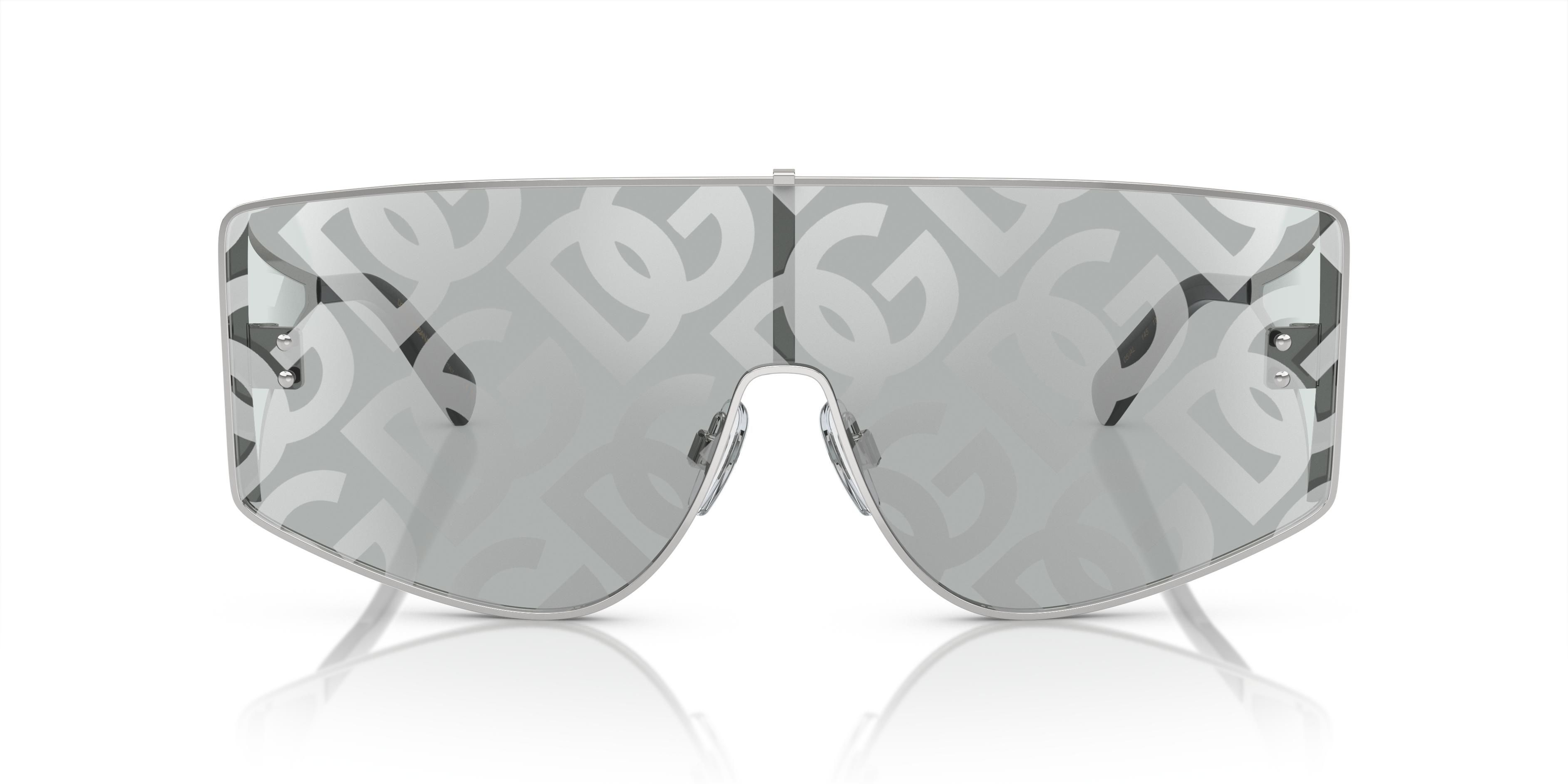 Dolce & Gabbana DG2305 (05/AL) | Unisex Gri Logolu Güneş Gözlüğü